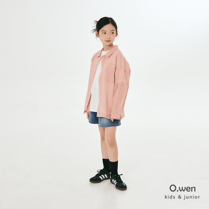 O Wen - Korean Children Fashion - #kidzfashiontrend - Summer Check Pocket Shirt - 7