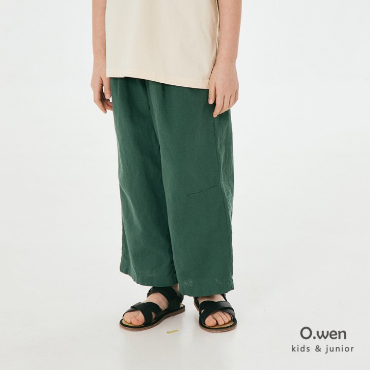 O Wen - Korean Children Fashion - #kidzfashiontrend - Linen Dart Pants - 3