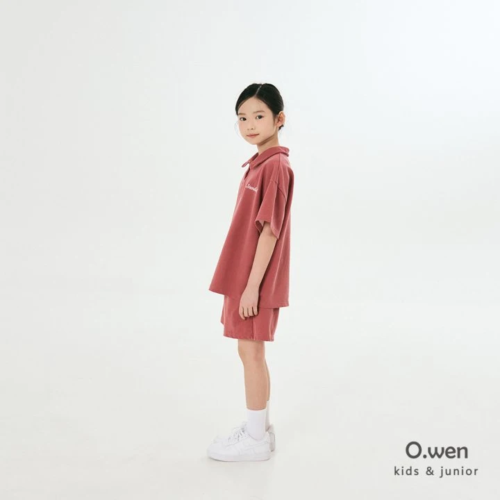 O Wen - Korean Children Fashion - #littlefashionista - Standard Pigment Collar Short Sleeve Tee - 9