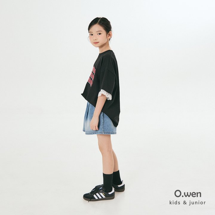 O Wen - Korean Children Fashion - #littlefashionista - Pintuck Short Denim Pants - 6