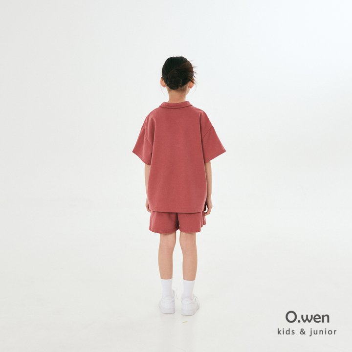 O Wen - Korean Children Fashion - #magicofchildhood - Standard Pigment Collar Short Sleeve Tee - 10