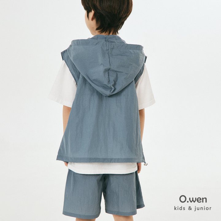 O Wen - Korean Children Fashion - #magicofchildhood - Hooded Zip-up Vest - 8