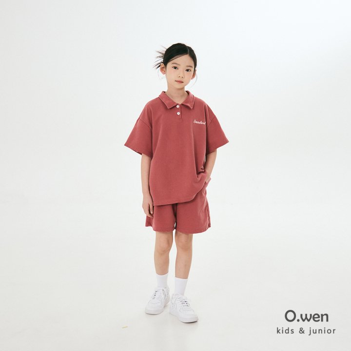 O Wen - Korean Children Fashion - #prettylittlegirls - Standard Pigment Collar Short Sleeve Tee - 12