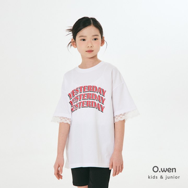O Wen - Korean Children Fashion - #prettylittlegirls - Lace Boxy Short Sleeve Tee - 3
