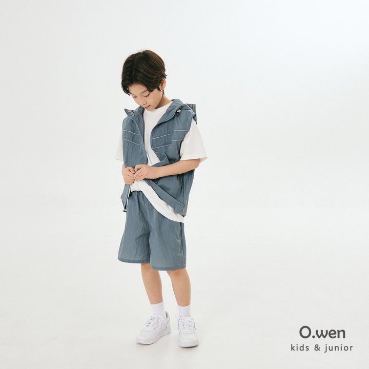 O Wen - Korean Children Fashion - #todddlerfashion - Hooded Zip-up Vest - 11