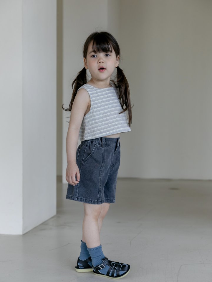 Oatmeal - Korean Children Fashion - #designkidswear - Icon Denim Pants - 11