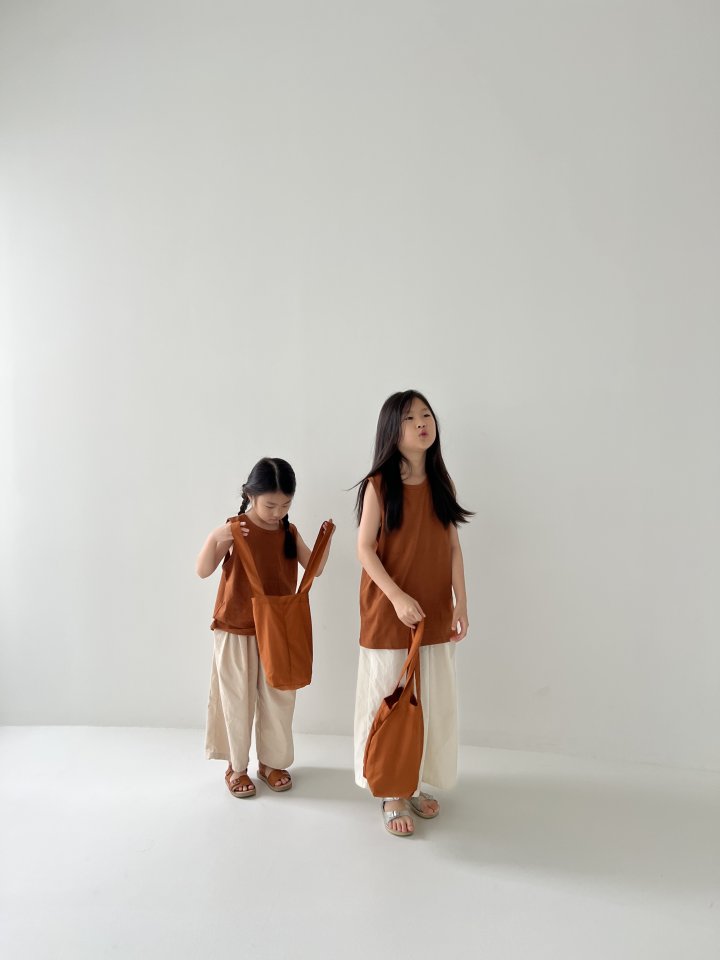 Oatmeal - Korean Children Fashion - #designkidswear - Daily Set (Short Sleeve Tee + Sleeveless) - 9