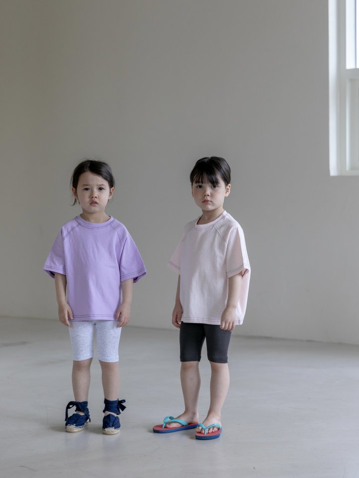 Oatmeal - Korean Children Fashion - #designkidswear - Point Raglan Tee - 11