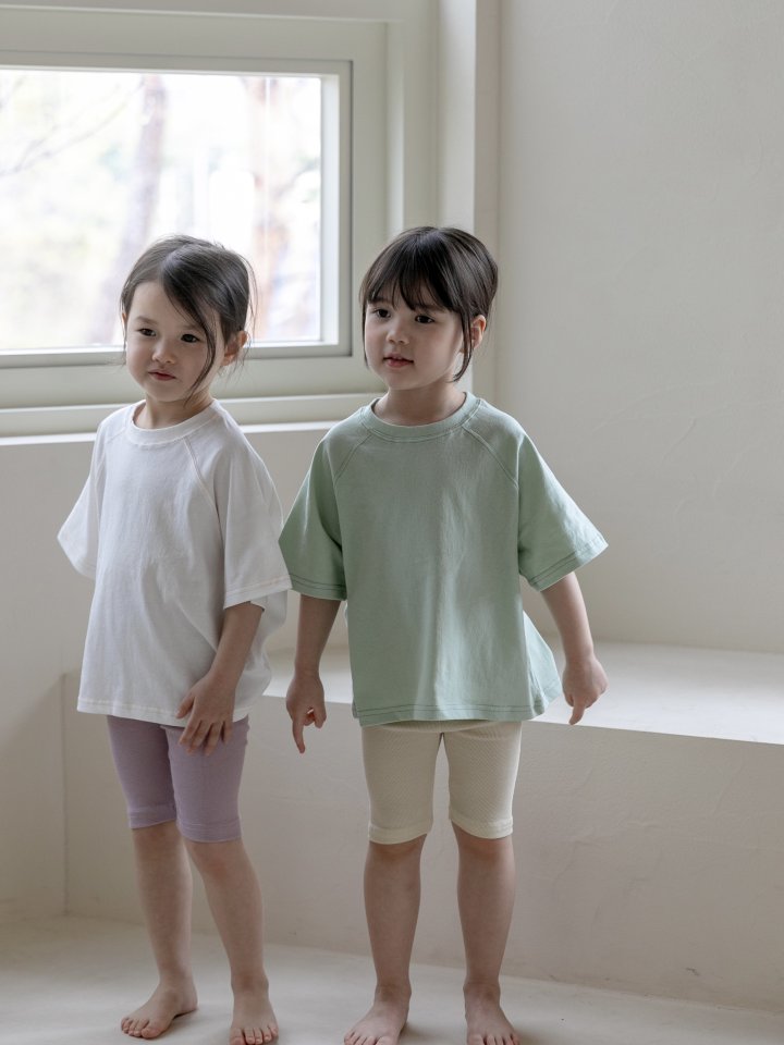Oatmeal - Korean Children Fashion - #discoveringself - Point Raglan Tee - 12