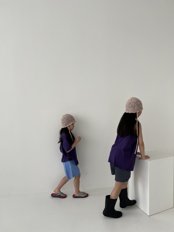 Oatmeal - Korean Children Fashion - #fashionkids - Daily Set (Short Sleeve Tee + Sleeveless) - 11