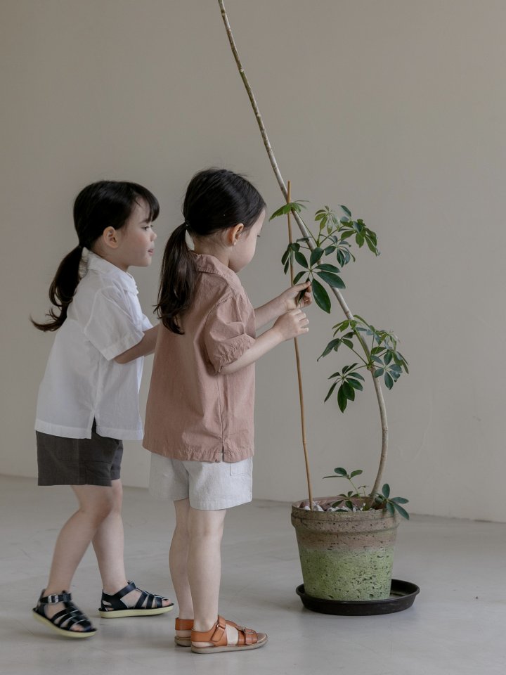Oatmeal - Korean Children Fashion - #fashionkids - Batik Shirt - 4