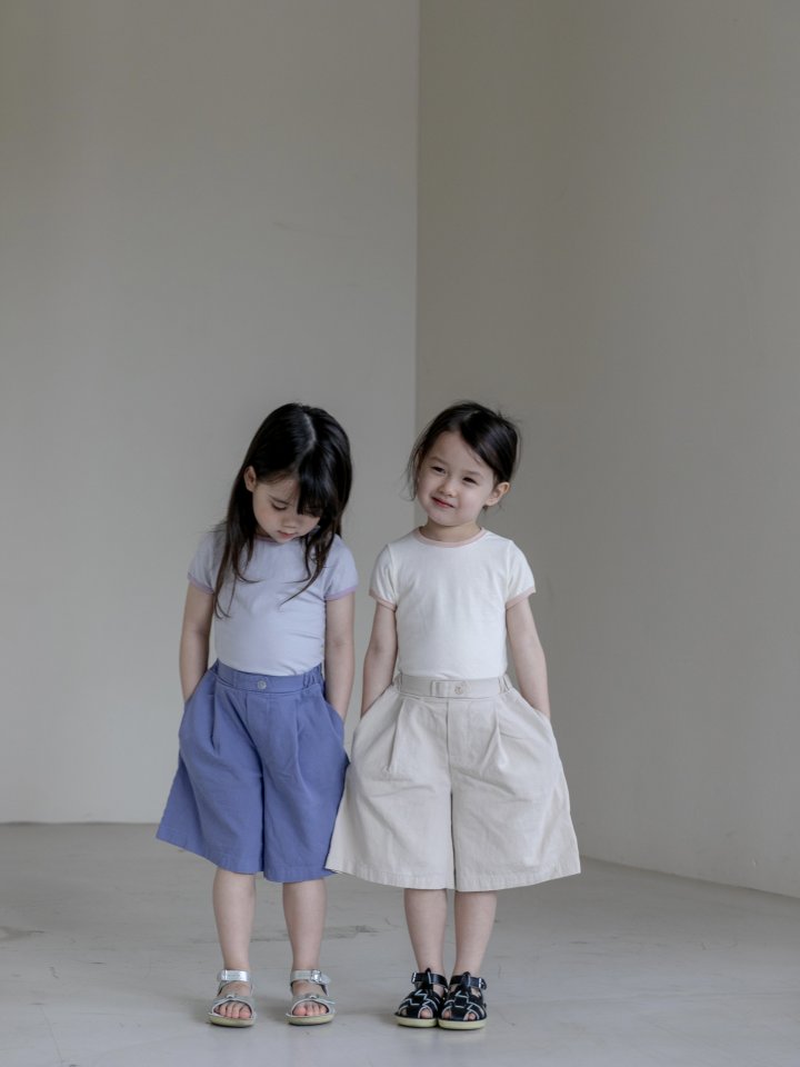 Oatmeal - Korean Children Fashion - #kidzfashiontrend - Bakery Slim Round Tee