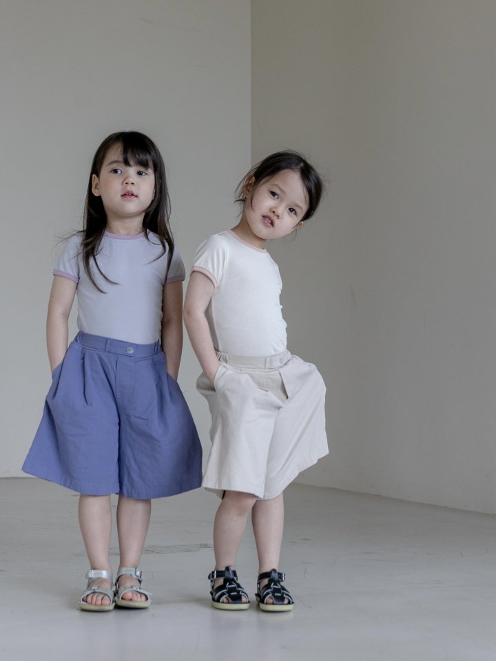 Oatmeal - Korean Children Fashion - #littlefashionista - Bakery Slim Round Tee - 3