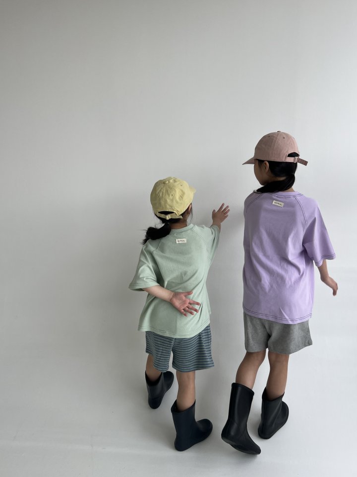 Oatmeal - Korean Children Fashion - #Kfashion4kids - Point Raglan Tee - 4