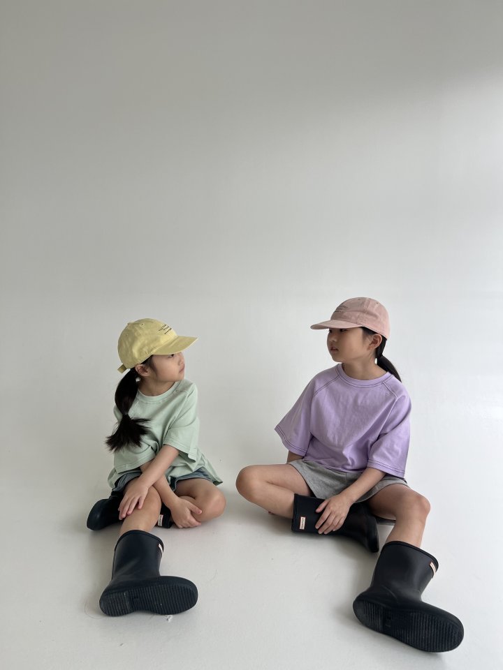 Oatmeal - Korean Children Fashion - #magicofchildhood - Point Raglan Tee - 5