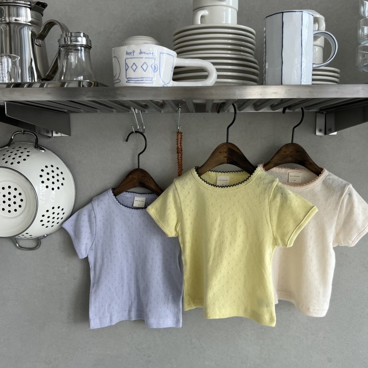 Oatmeal - Korean Children Fashion - #minifashionista - Alle Slim Round Tee - 9