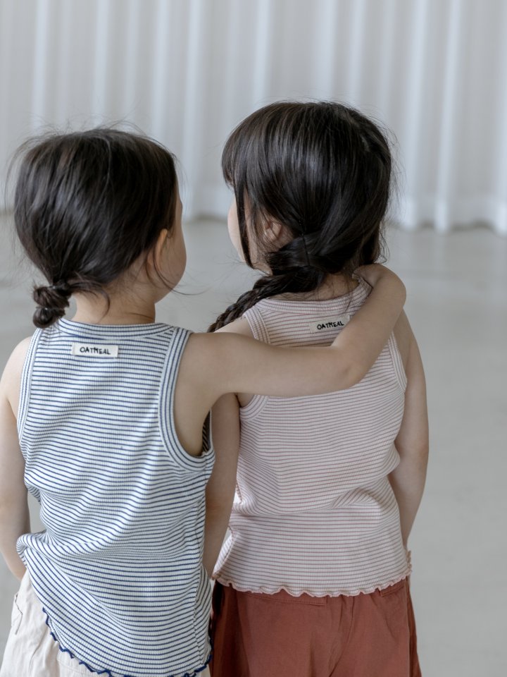 Oatmeal - Korean Children Fashion - #minifashionista - Bob Sleeve Tee - 9
