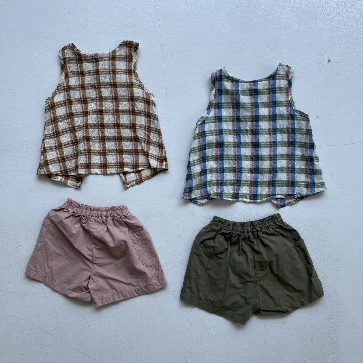 Oatmeal - Korean Children Fashion - #stylishchildhood - Tommy Kids Set - 12