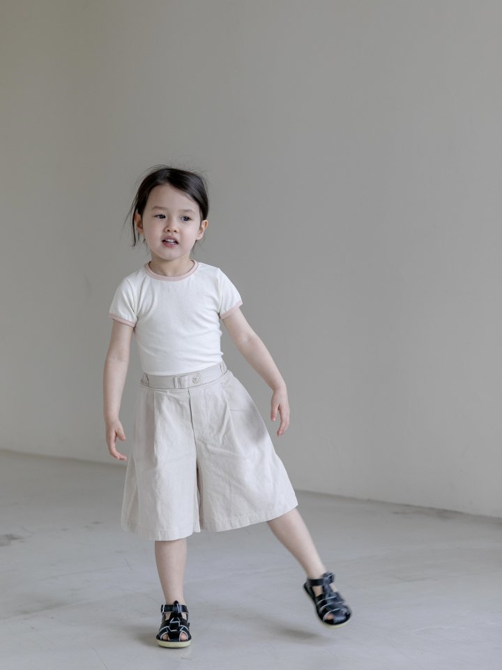 Oatmeal - Korean Children Fashion - #todddlerfashion - Bakery Slim Round Tee - 7