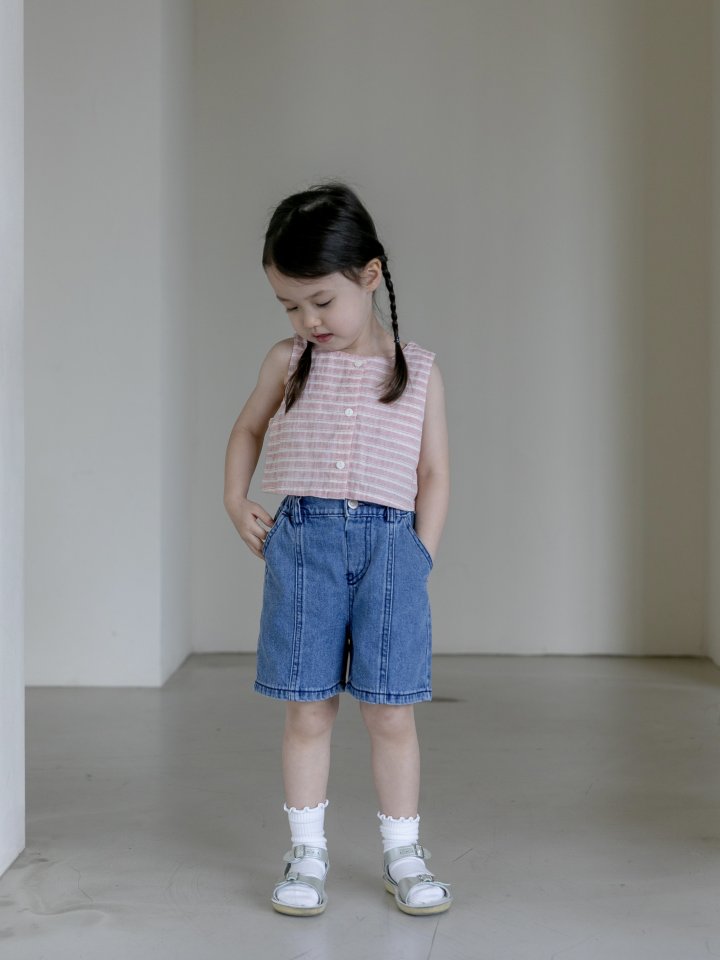 Oatmeal - Korean Children Fashion - #todddlerfashion - Oz Stripe Blouse - 5