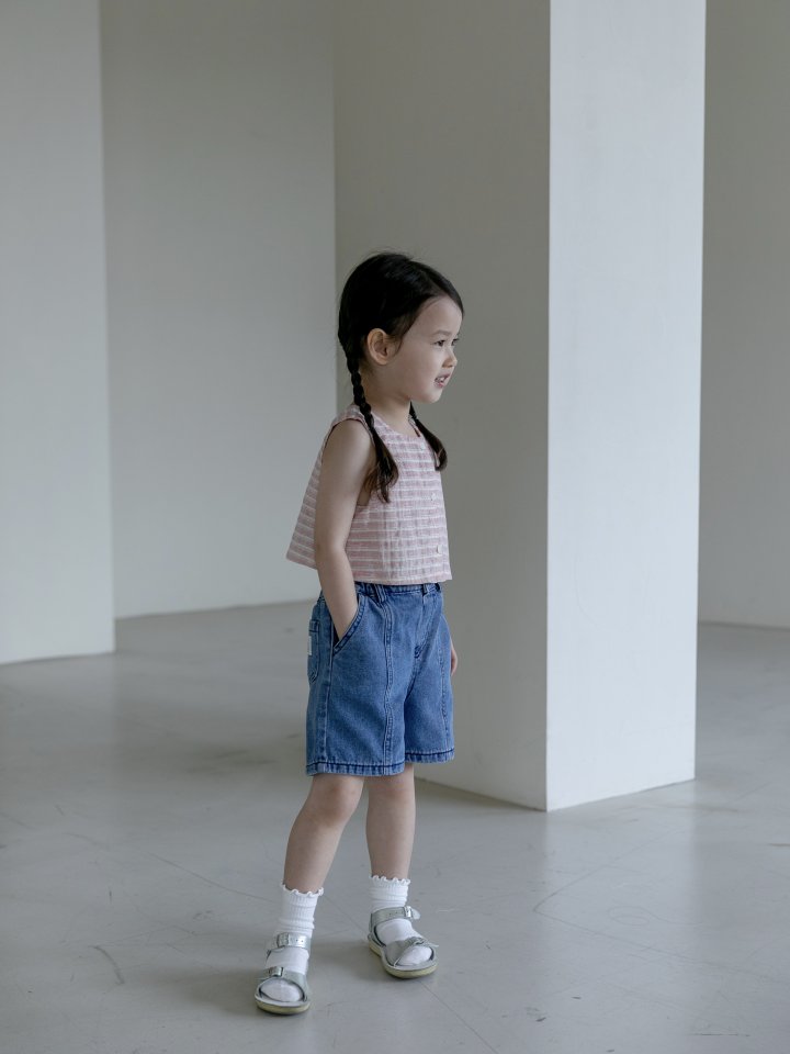 Oatmeal - Korean Children Fashion - #toddlerclothing - Oz Stripe Blouse - 6