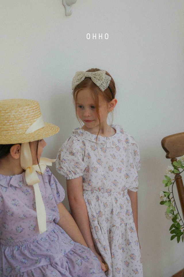 Ohho - Korean Children Fashion - #kidzfashiontrend - Rose Frill Blouse - 4