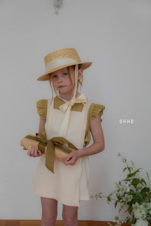 Ohho - Korean Children Fashion - #childofig - Monet Suspender Wrap Skirt Pants - 7