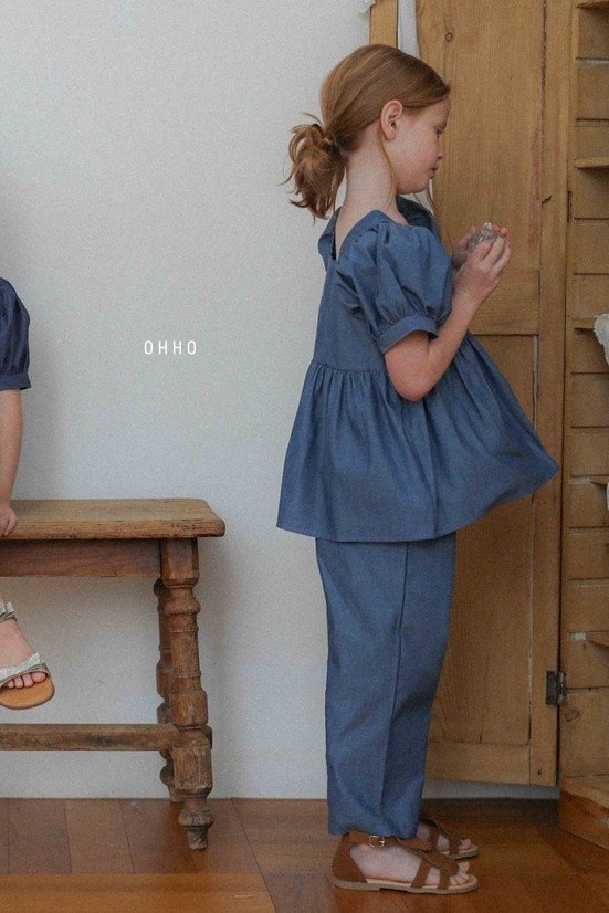 Ohho - Korean Children Fashion - #childrensboutique - Denim Summer Pants - 10