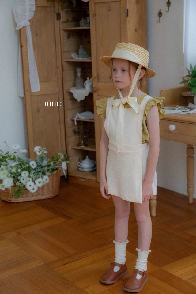 Ohho - Korean Children Fashion - #designkidswear - Monet Suspender Wrap Skirt Pants - 9