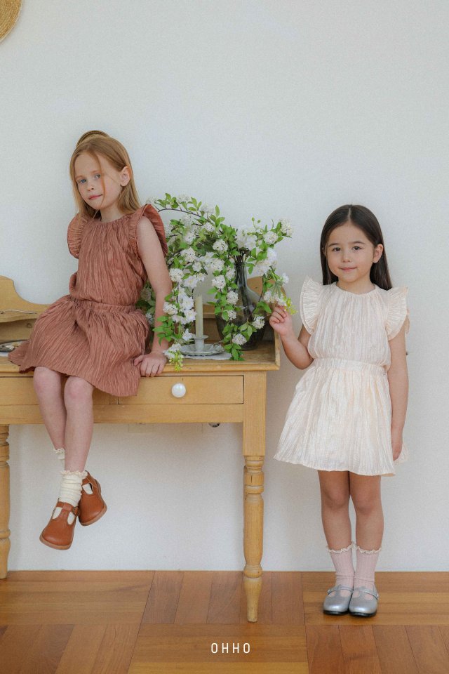 Ohho - Korean Children Fashion - #fashionkids - Shine Pleats Blouse - 12