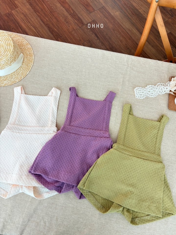 Ohho - Korean Children Fashion - #fashionkids - Monet Suspender Wrap Skirt Pants - 11