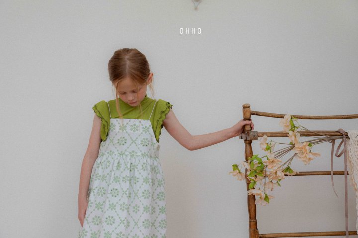 Ohho - Korean Children Fashion - #kidsshorts - Toile Strap One-piece - 2