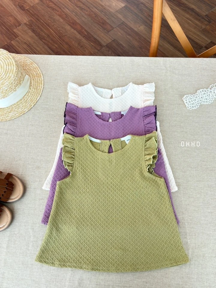 Ohho - Korean Children Fashion - #kidsshorts - Monet Angel Blouse