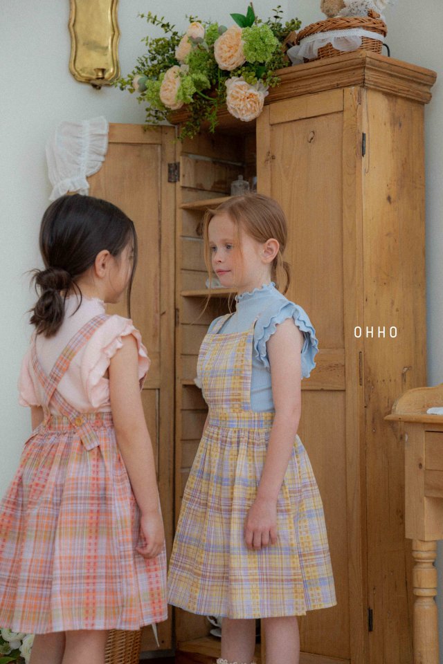 Ohho - Korean Children Fashion - #kidsshorts - Marrang Overalls Skirt - 3