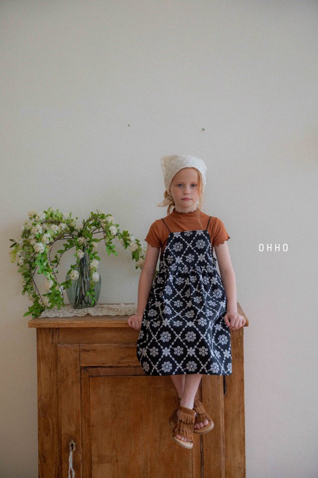 Ohho - Korean Children Fashion - #kidsstore - Toile Strap One-piece - 4