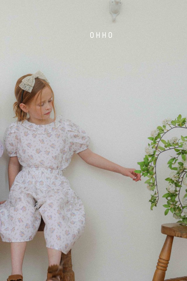 Ohho - Korean Children Fashion - #kidzfashiontrend - Rose Frill Blouse - 3
