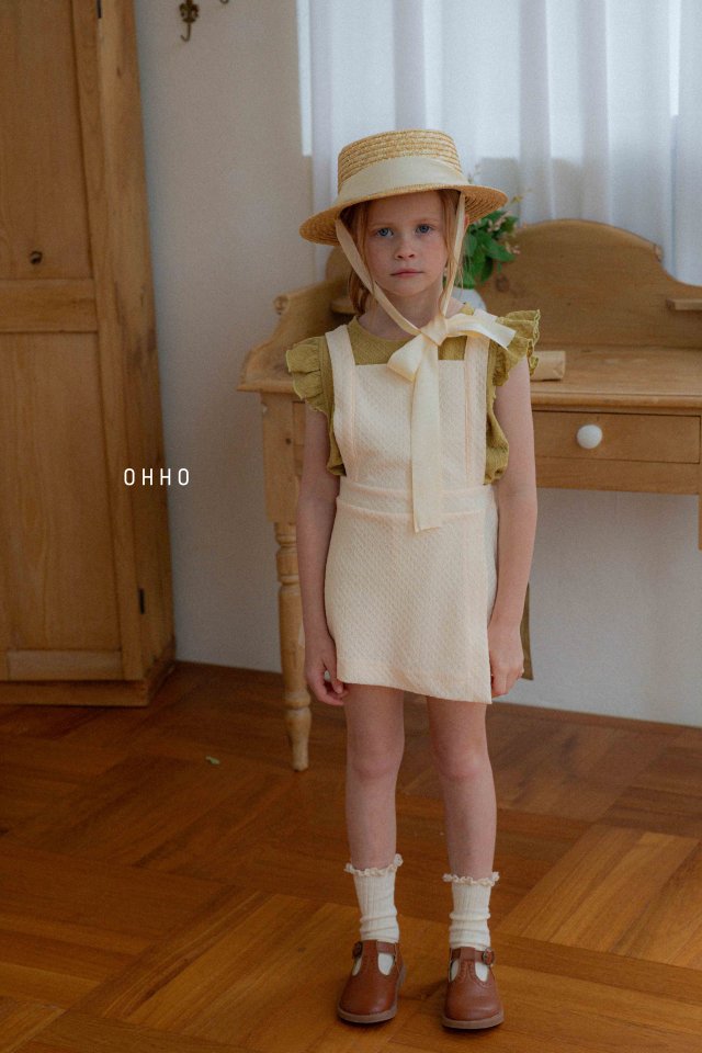 Ohho - Korean Children Fashion - #littlefashionista - Monet Suspender Wrap Skirt Pants - 2