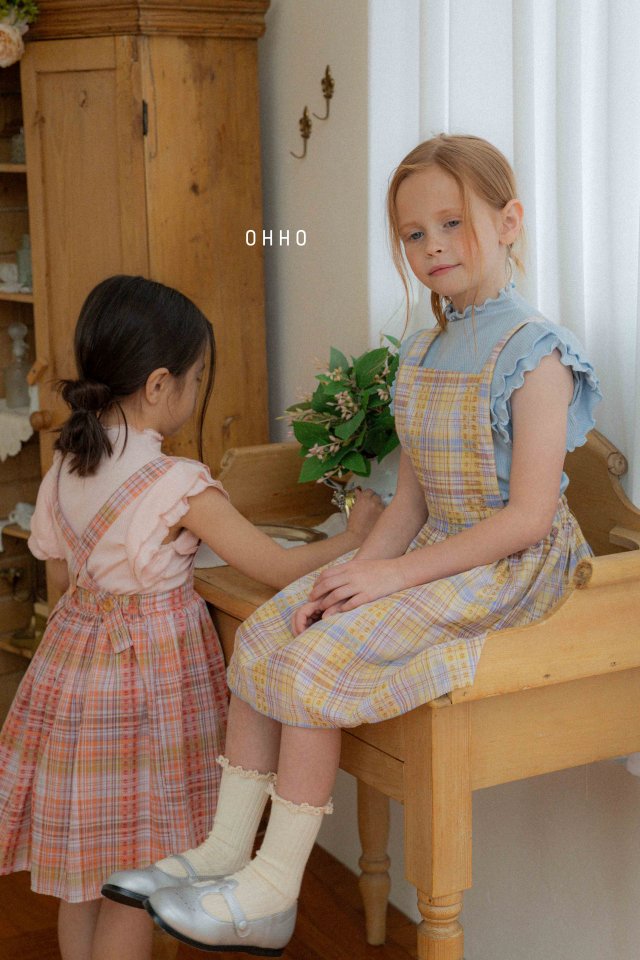 Ohho - Korean Children Fashion - #littlefashionista - Marrang Overalls Skirt - 7