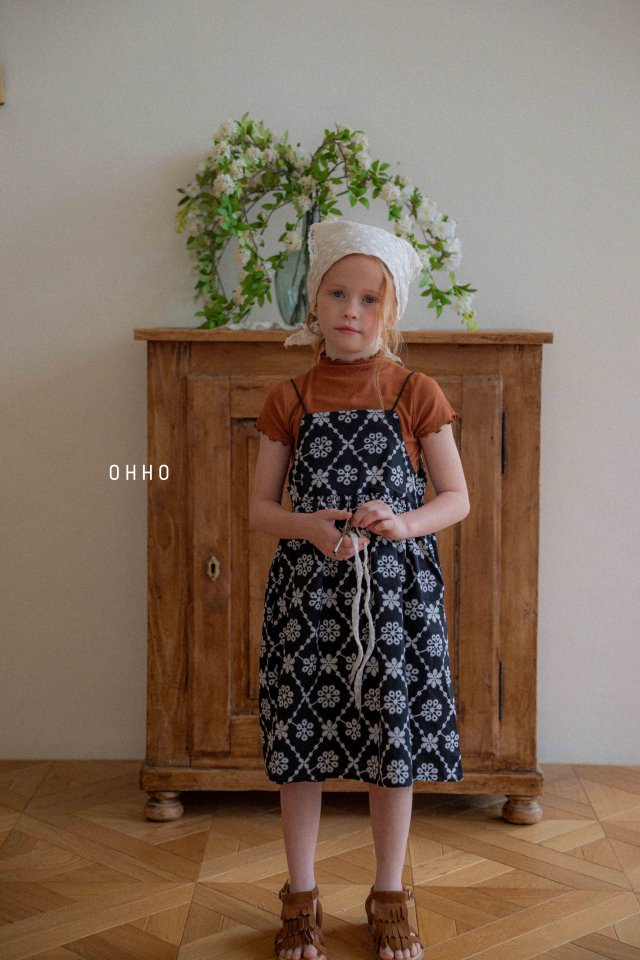 Ohho - Korean Children Fashion - #magicofchildhood - Toile Strap One-piece - 7