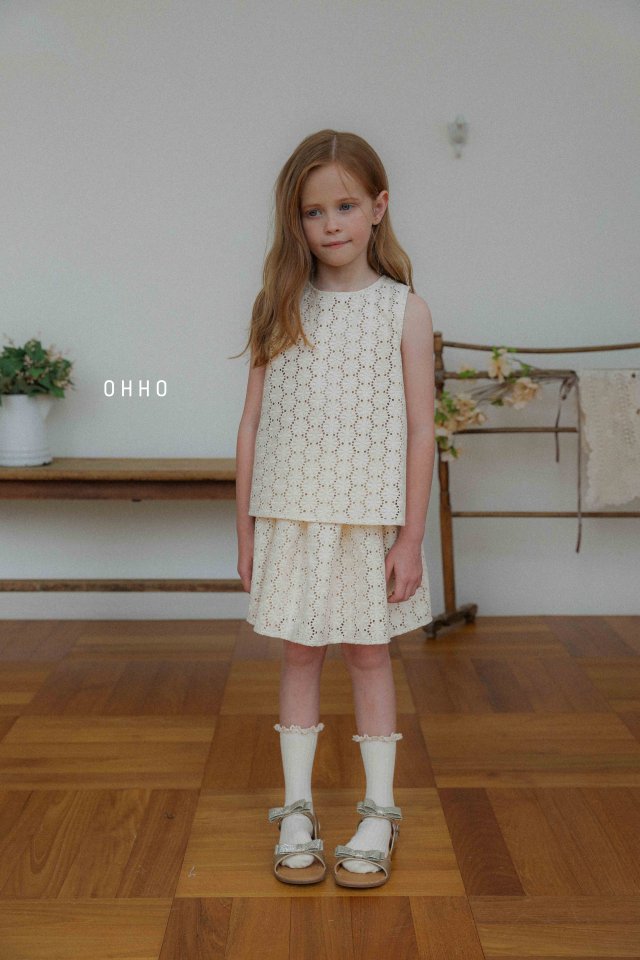 Ohho - Korean Children Fashion - #prettylittlegirls - Ett Punching Blouse - 3