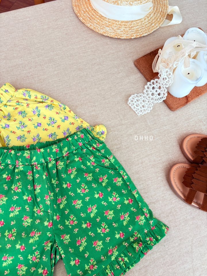 Ohho - Korean Children Fashion - #prettylittlegirls - Blossom Frill Shorts - 10