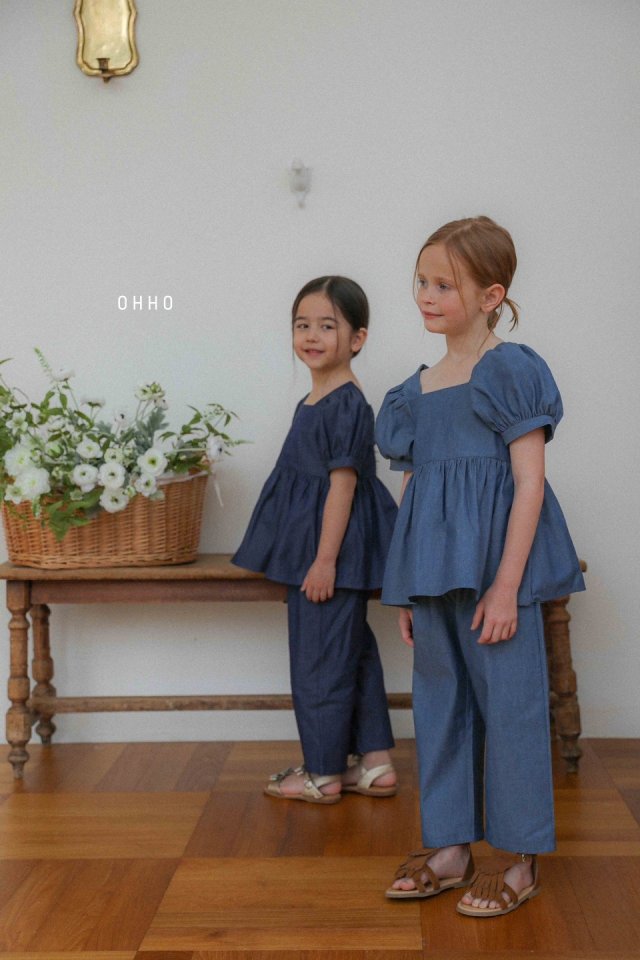 Ohho - Korean Children Fashion - #stylishchildhood - Denim Summer Pants - 8