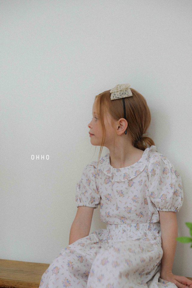 Ohho - Korean Children Fashion - #stylishchildhood - Rose Frill Blouse - 11