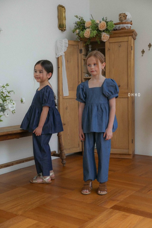 Ohho - Korean Children Fashion - #todddlerfashion - Denim Summer Pants - 6