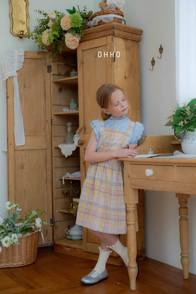Ohho - Korean Children Fashion - #todddlerfashion - Marrang Overalls Skirt - 11