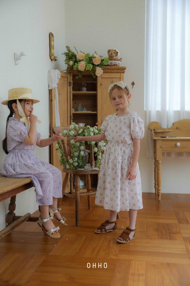 Ohho - Korean Children Fashion - #todddlerfashion - Rose Wide Pants - 10