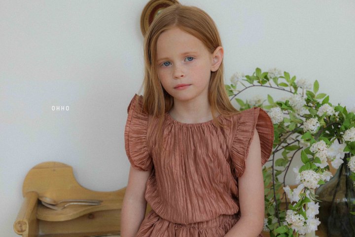 Ohho - Korean Children Fashion - #toddlerclothing - Shine Pleats Blouse - 6