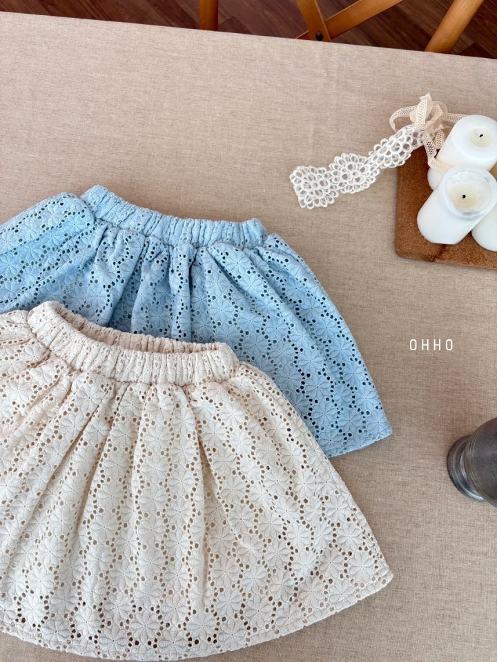 Ohho - Korean Children Fashion - #toddlerclothing - Ett Punching Skirt - 8