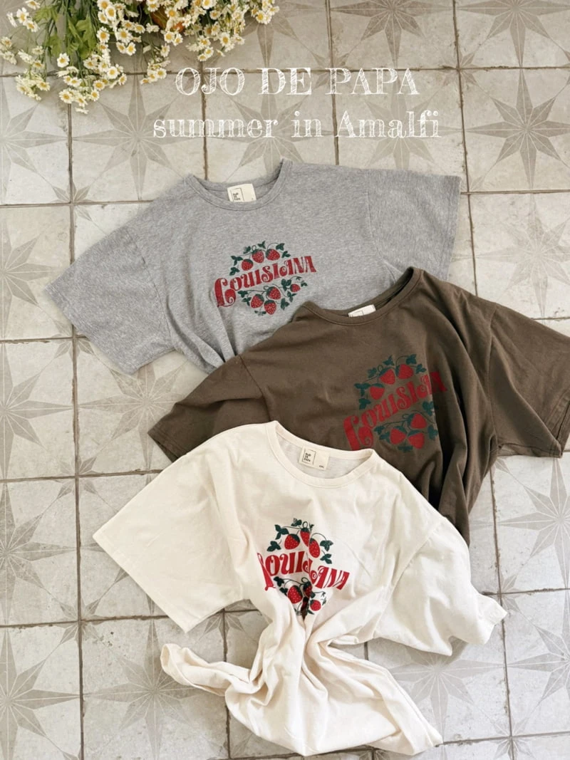 Ojodepapa - Korean Children Fashion - #designkidswear - Strawberry Tee