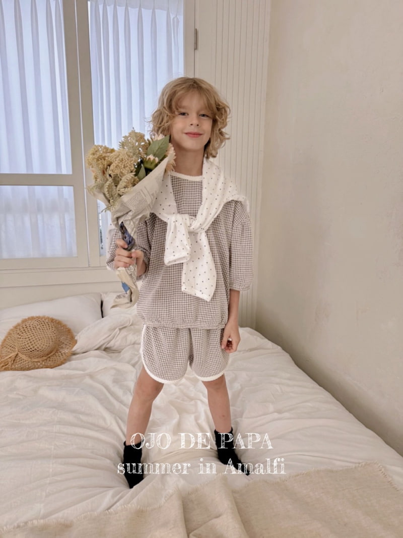 Ojodepapa - Korean Children Fashion - #discoveringself - Check Seersucker Shorts - 3